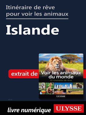cover image of Itinéraire de rêve pour voir les animaux-- Islande